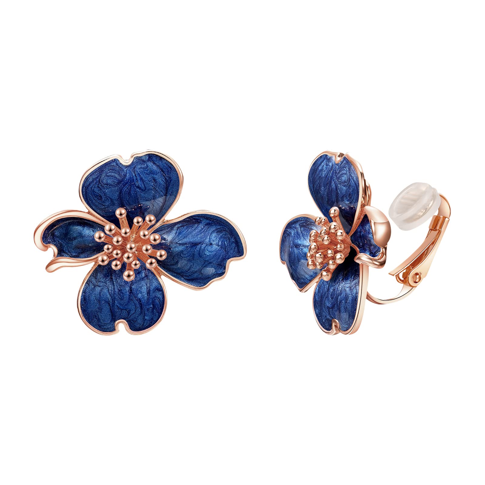 NUOKUN Cherry Clip On Earrings