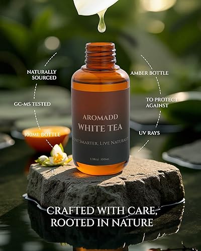 Miniatura 4 de Aromadd White Tea Diffuser Oil Inspired by Luxury Hotel Scent, Essential Oils for Waterless Diffuser, White Tea & Bergamot, Long-Lasting & Natural