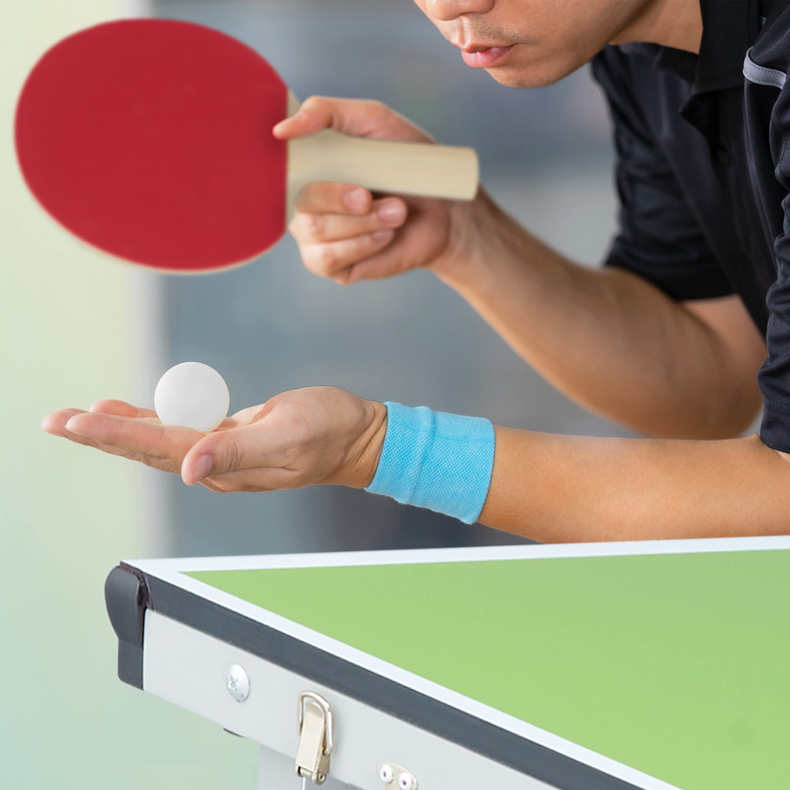 Relaxdays Relaxdays Tavolo da Ping Pong Pieghevole - Relaxdays Tavolo da Ping Pong Pieghevole, con Rete, 2 Racchette, 3 Palline, HxLxP: 70 x 70 x 150 cm, Nero Unisex Adulto