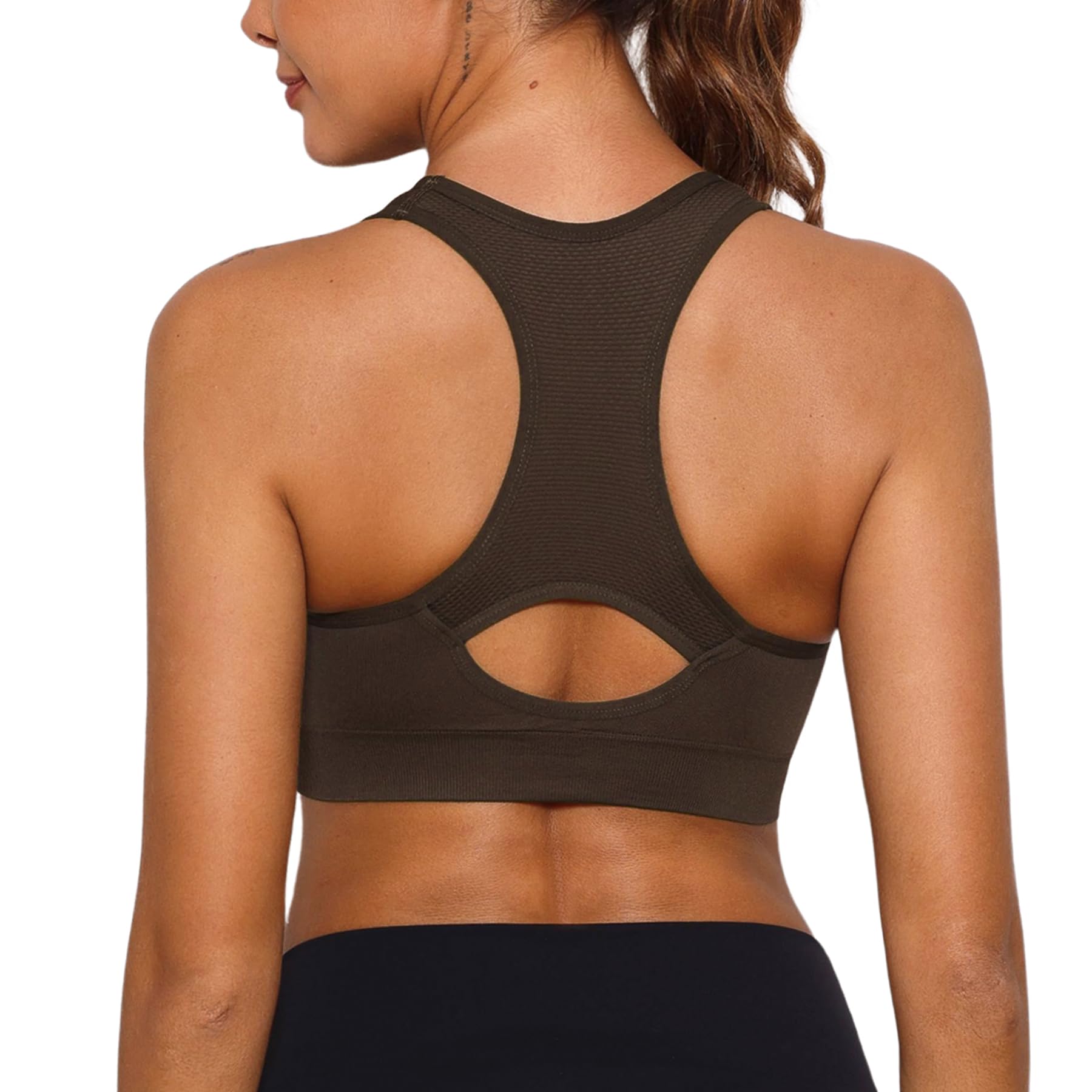 Sykooria Donna Reggiseno Sportivo Reggiseno da Allenamento Senza Ferretto Top Fitness Donna Palestra Imbottito per Ginnastica Yoga S-XXL