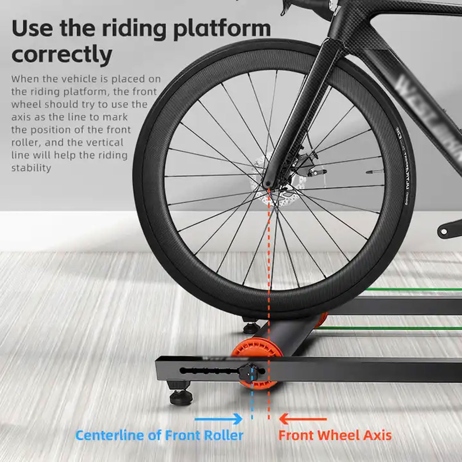 Rulli Per Bici Regolabili, Supporto Da Allenamento Per Bici Pieghevole Adatto a Bici Da 16" a 27,5", Trainer Per Bici Portatile Con Resistenza, Piattaforma Per Bici Da Strada E Mountain Bike