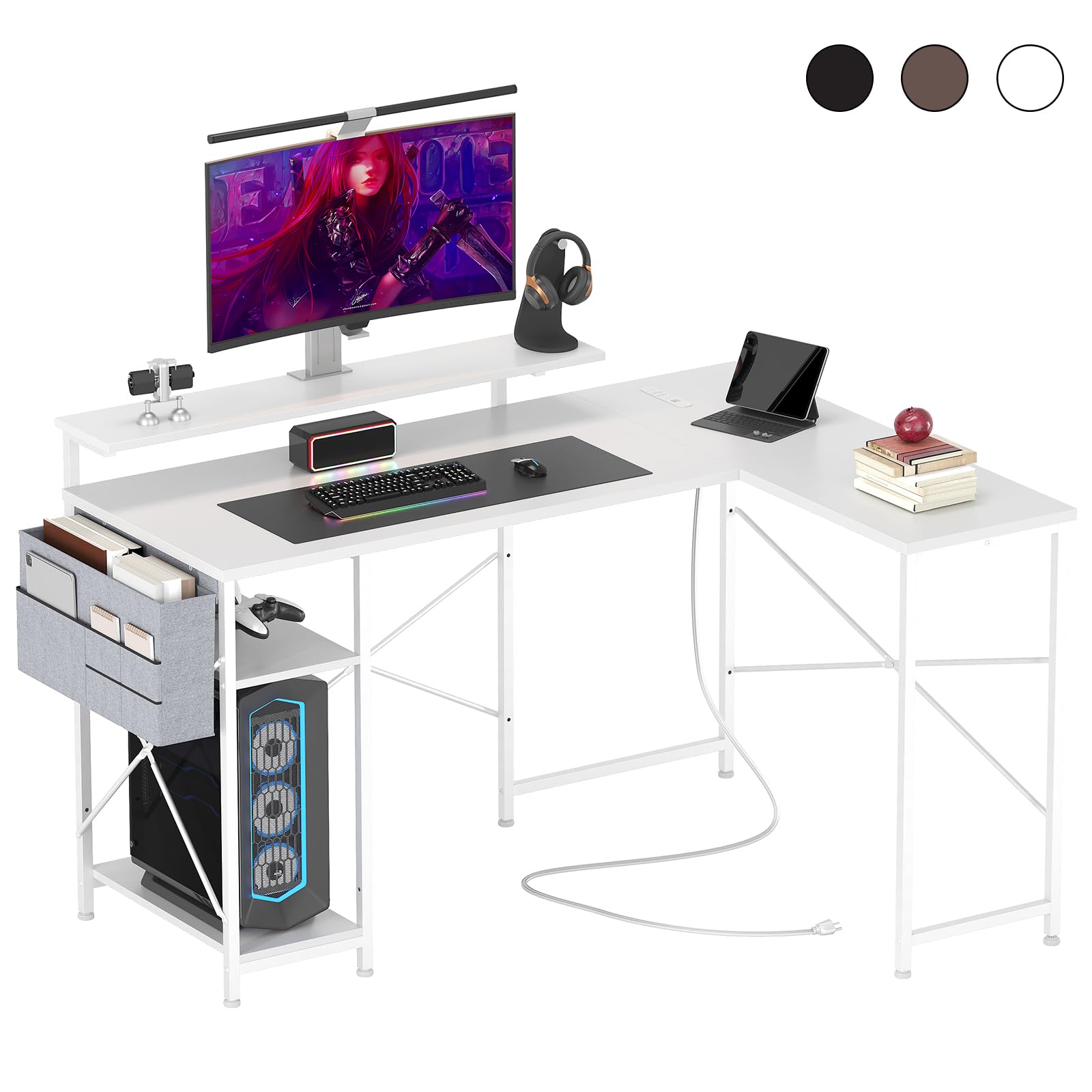 Amazon | ベラクシー(Beraxy) L字デスク ゲーミングデス L字 幅120cm