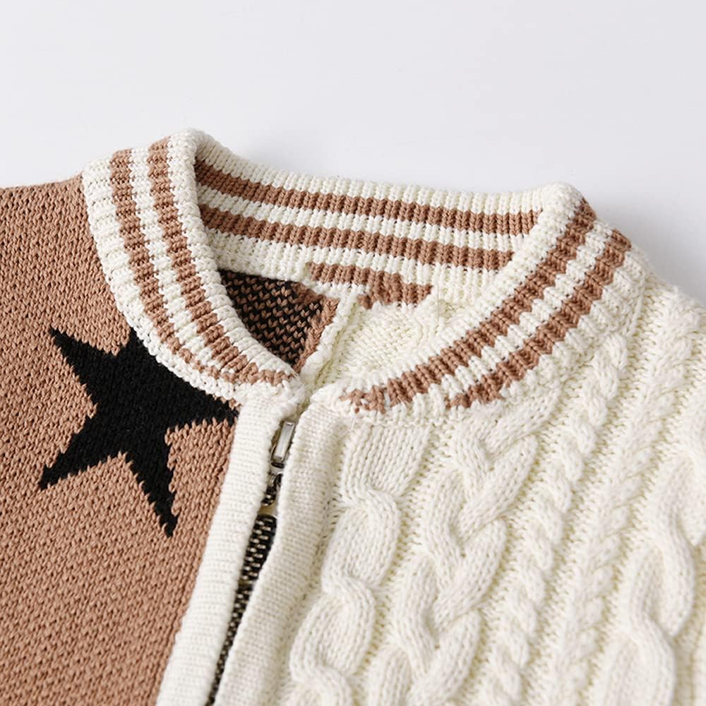 Vivobiniya Kid Boys Knit Sweater Toddler Baby Long Sleeve Cardigan Boy's Outerwear Children Coat
