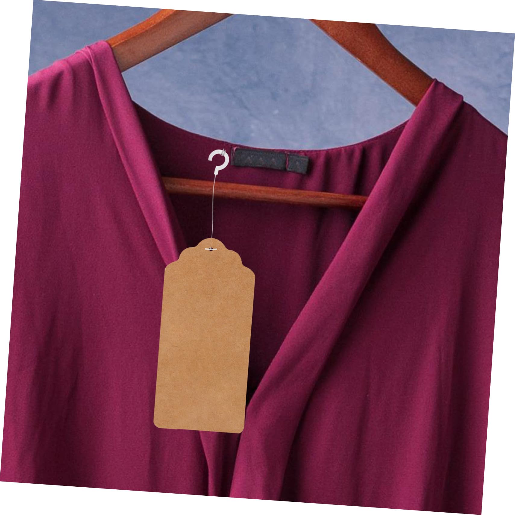 Gatuida 5000 Pezzi Ganci a j Per Etichette Appese Ai Vestiti, Fermagli in Plastica Trasparenti 50mm Per Cartellini Prezzi, Accessori Versatili Per Abbigliamento T-shirt, Abiti e Pantaloni