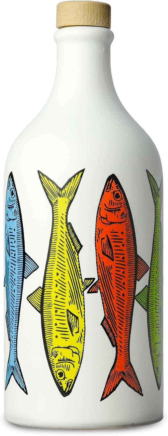Muraglia Extra Virgin oliwa z oliwek ręcznie malowana butelka na sardynki 500 ml