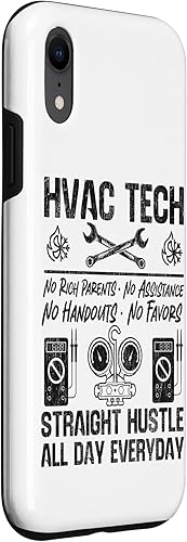 Miniatura 3 de HVAC Technician Tech Vintage HVAC Tech No Rich Parents No Case for iPhone XR