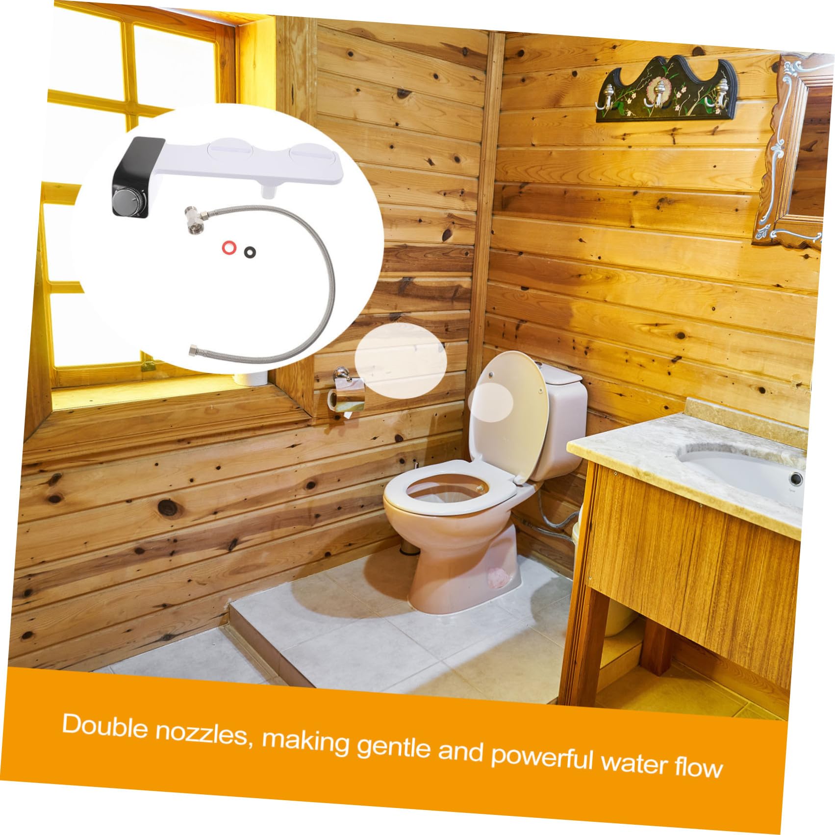 SEWACC Accesorio de Bidet Autolimpiante Rociador de Bidet para Inodoro Accesorio para Higiene Personal Baño