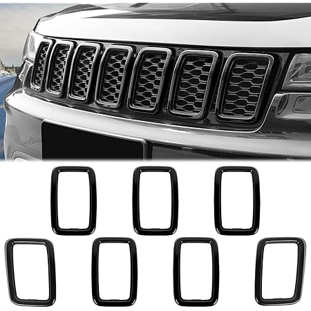 Snapklik.co : JeCar Grille Inserts ABS Grill Cover Tri Kit For 2017 - View #2