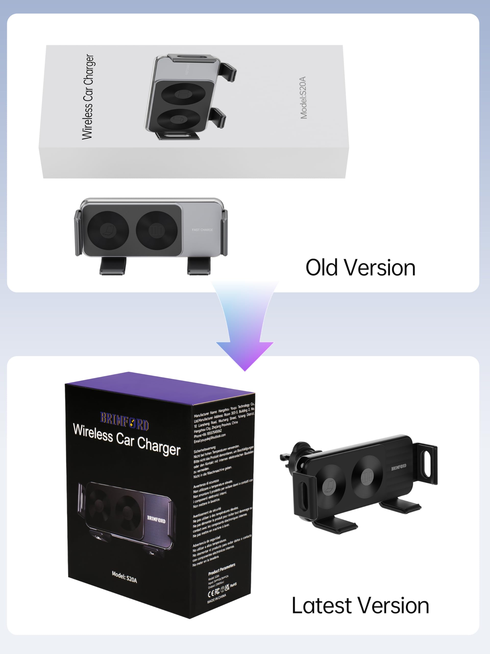Support de téléphone pour voiture à double bobine, chargeur sans fil voiture QI 15W, compatible avec Samsung Galaxy Z Fold/Flip 6/5/4/3, Support de capteur de téléphone portable pour Google 8a/9 pro/9
