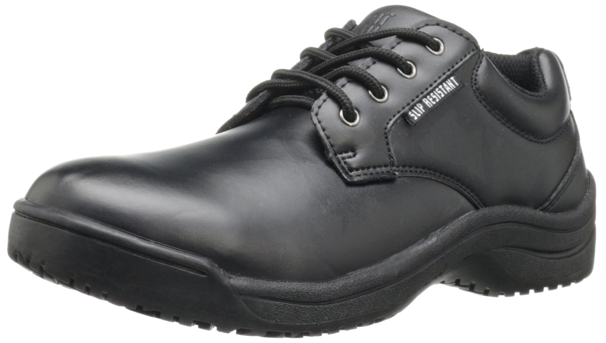 Skidbuster 5076 Women's Leather Slip Resistant Oxford,Black,9.5 W US
