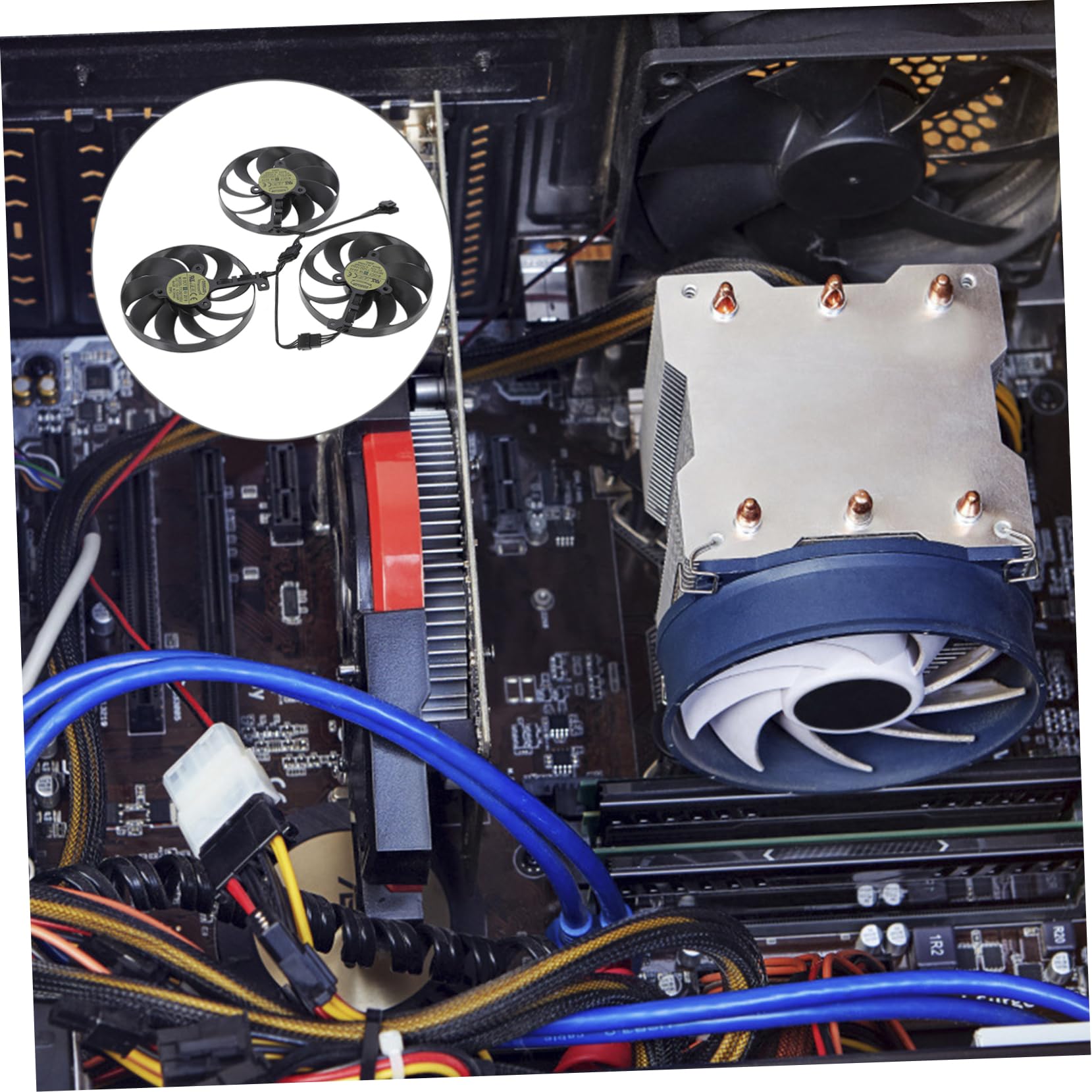 Mipcase Dissipatore Gpu Ad Aria Per Computer Compatibile Cfud Di Raffreddamento Resistent Corrosione Deformazione Della Pasta Termica Per Dissipare Rapidamente Calore