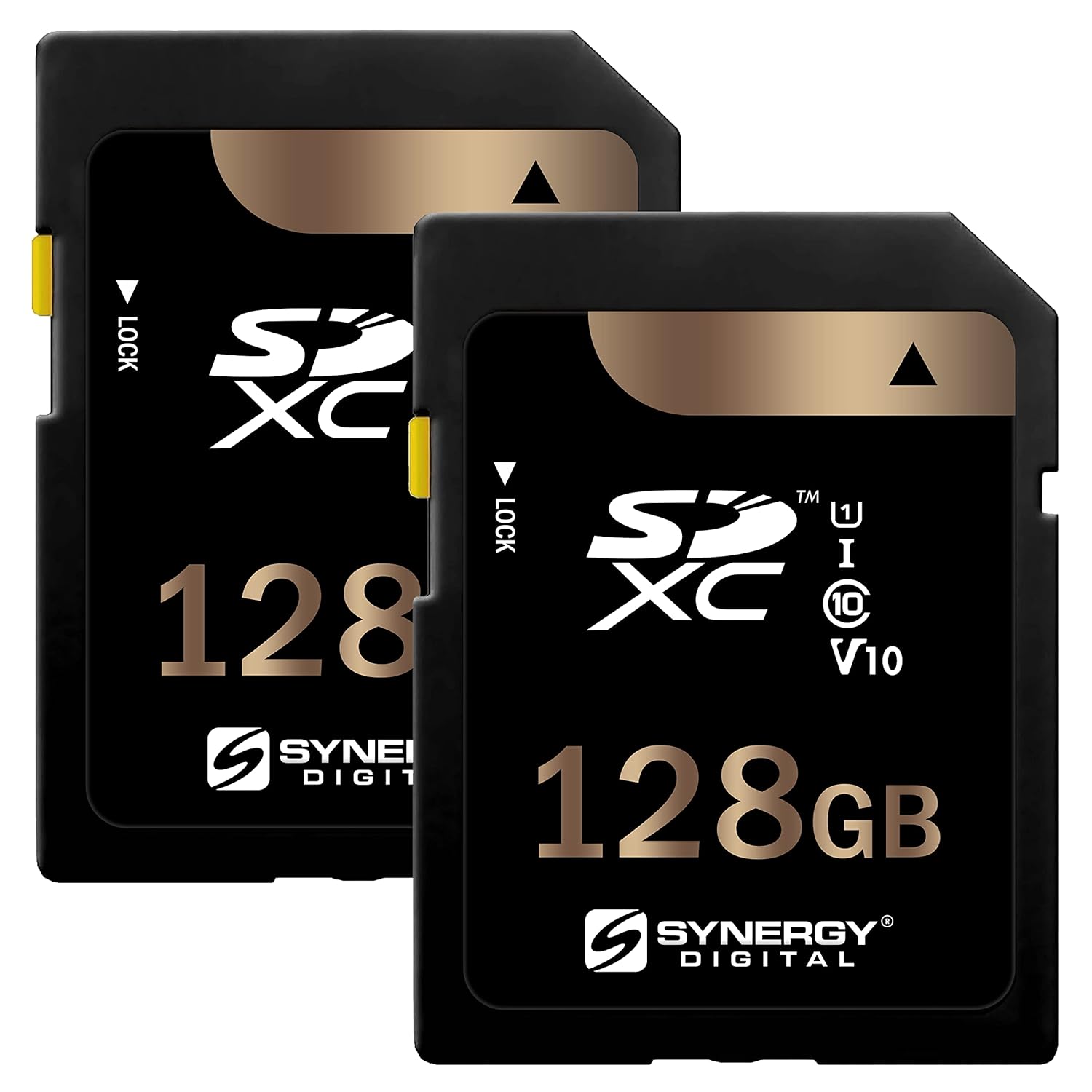 Synergy Digital 128GB, SDXC UHS-I Camera Memory Cards, Compatible with Panasonic Lumix S5 Mirrorless Digital Camera – Class 10, U1, 100MB/s, 300 Series – Pack of 2