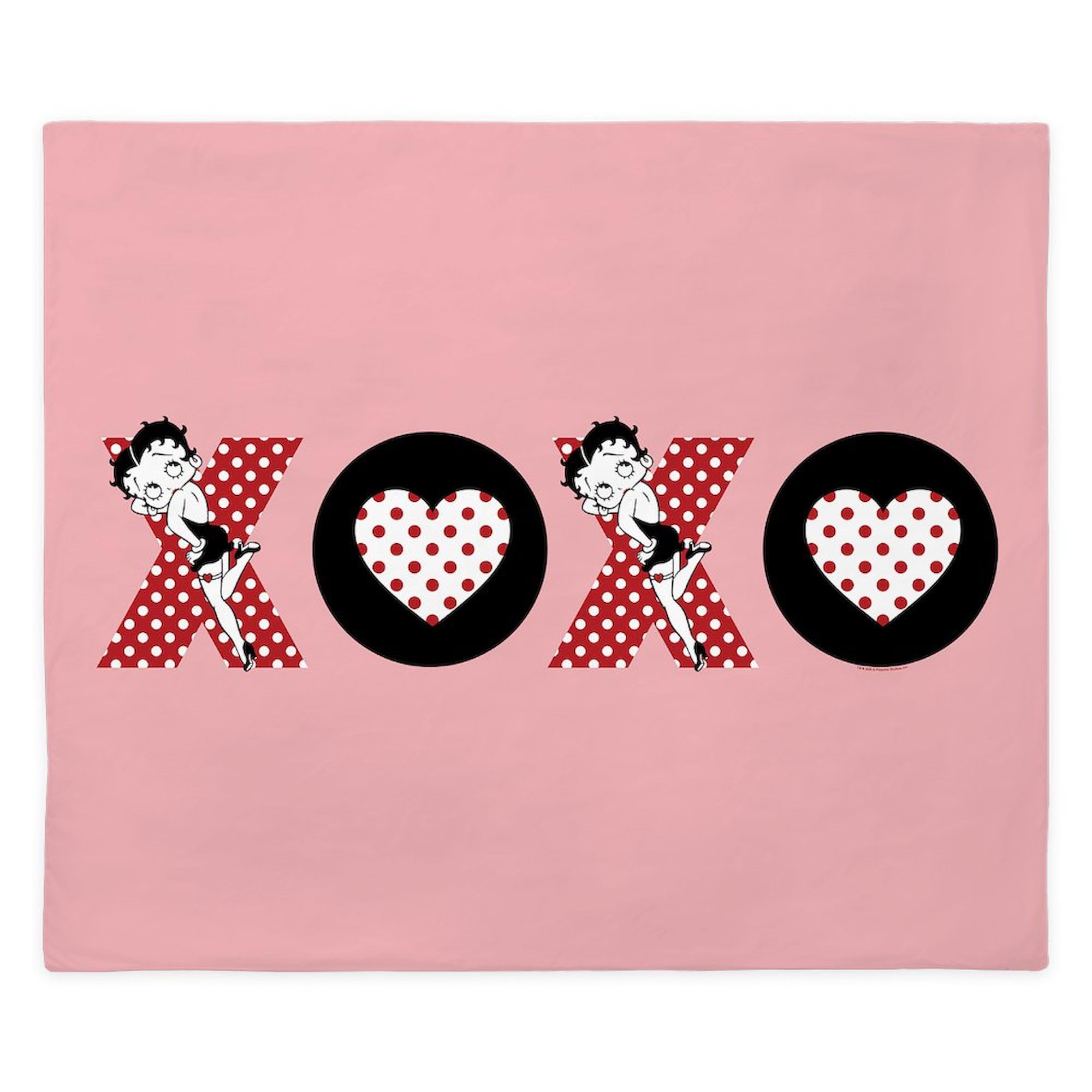 CafePress Betty Boop Hugs & Kisses King Duvet Cover, Printed Comforter Cover, Unique Bedding