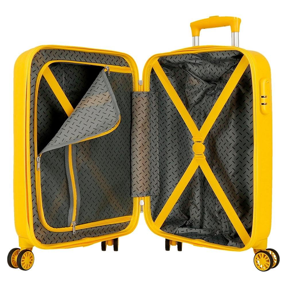 Joumma Disney Le Roi Lion Explorateur Valise Cabine, Valise Enfant, en ABS, Un matériau résistant, Quatre Doubles roulettes multidirectionnelles