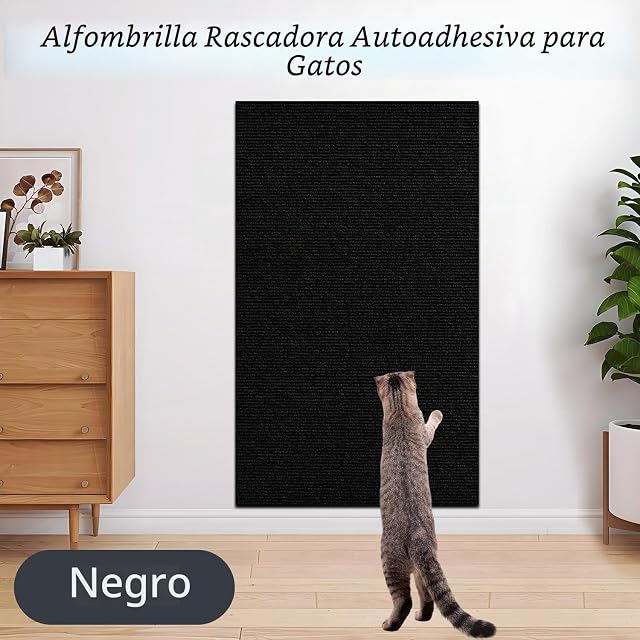 Foto 3 de 7 de Xynovate Alfombra Rascador para Gatos, Tapete Autoadhesivo para Rascar Gatos, Protector Sofa Arañazo