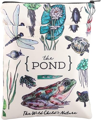 Miniatura 1 de KEYCHIN The Pond Life - Funda para libro preescolar y natural, regalos de estudio de naturaleza, estanque, animales y plantas, protector para