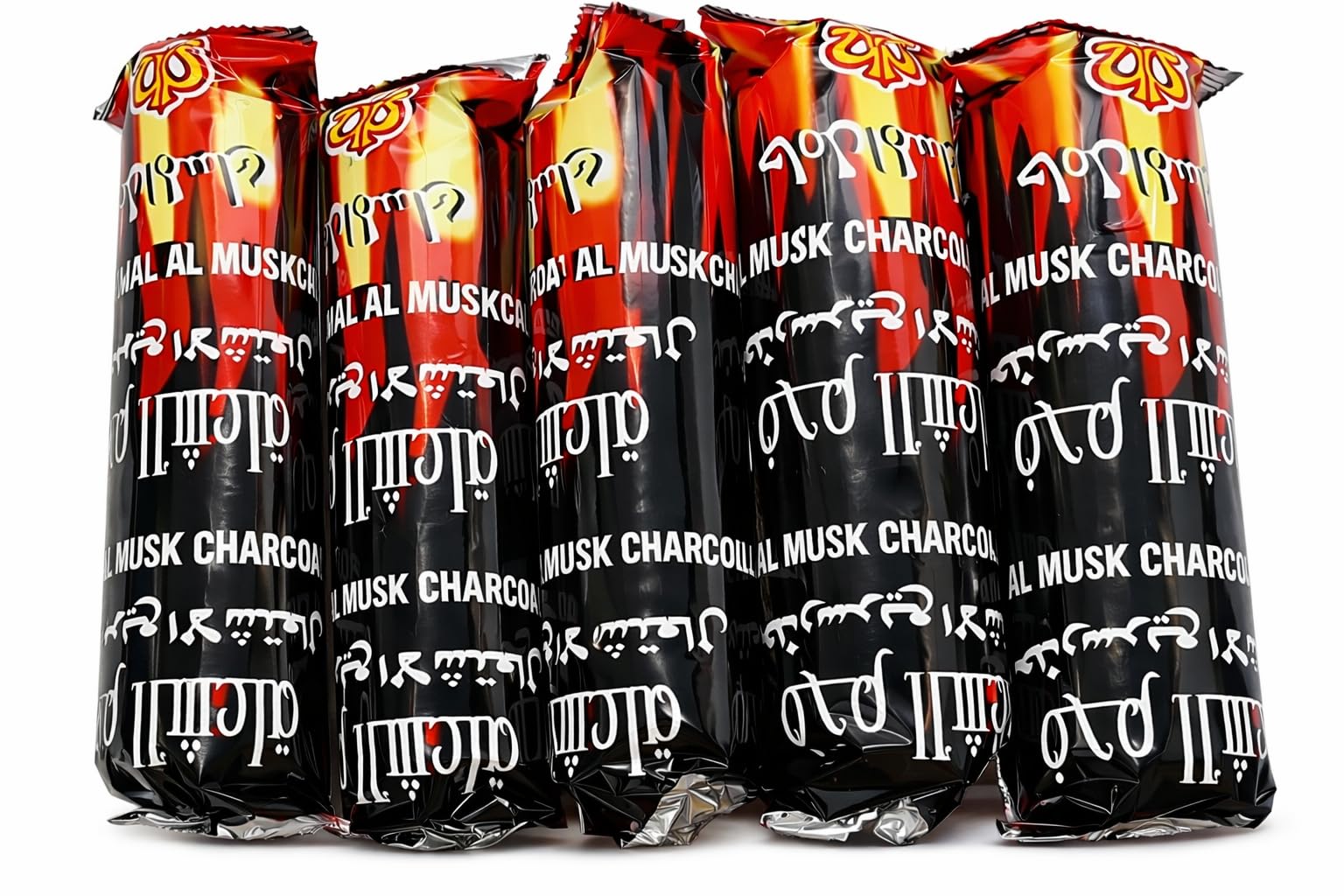 Sazoro Quick Light Charcoal Discs – 5 Rolls (50 Tablets) | Instant Lighting Coal for Shisha, Hookah & Incense