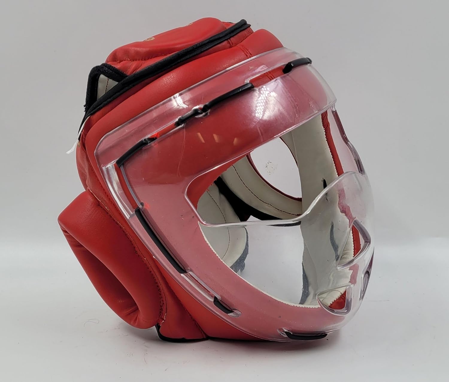 Woldorf Head Gear Clear Plexiglass Cage Leather