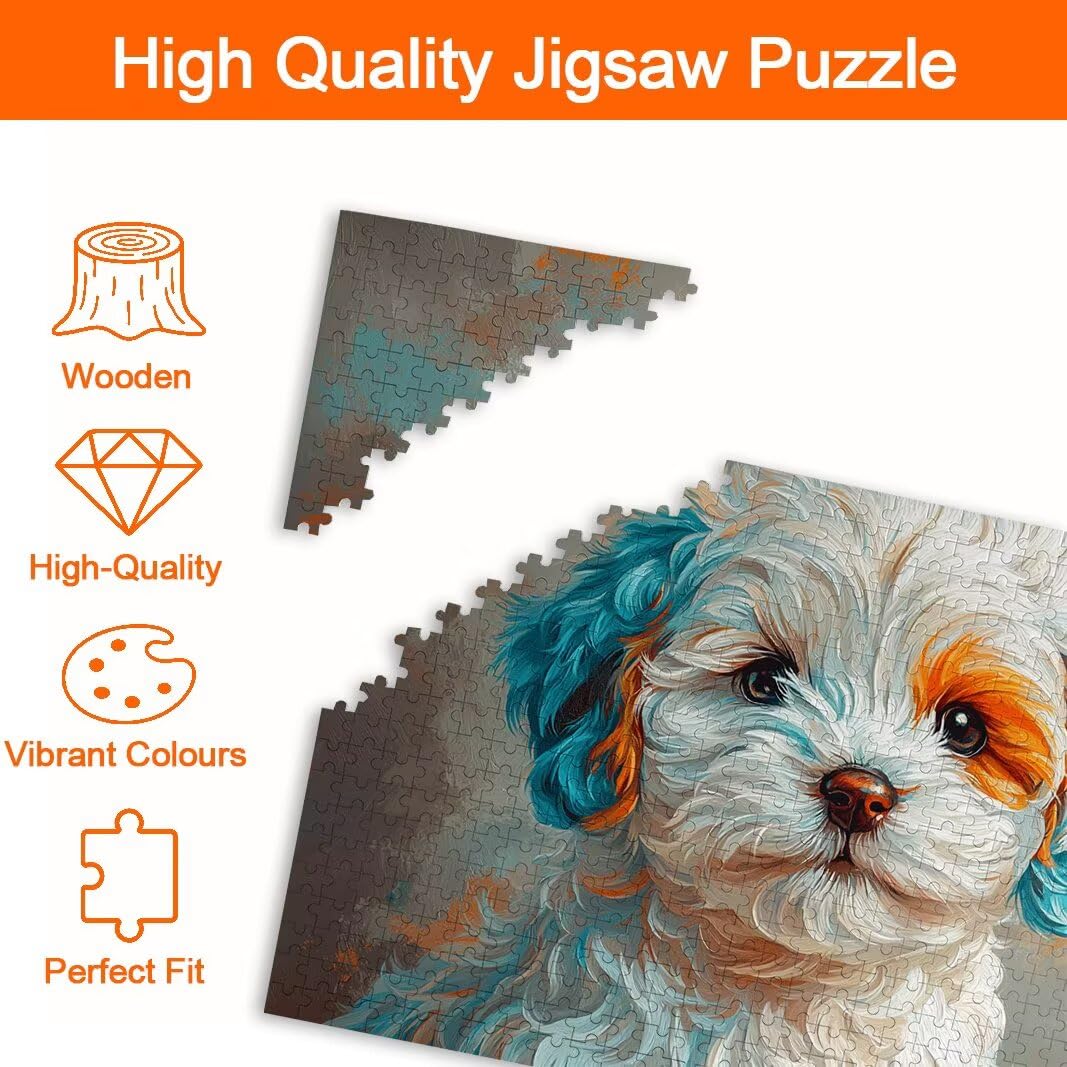 Puzzle 1000 Piezas, Puzzle Perro, Rompecabezas Adultos, Regalo Mujer -8263