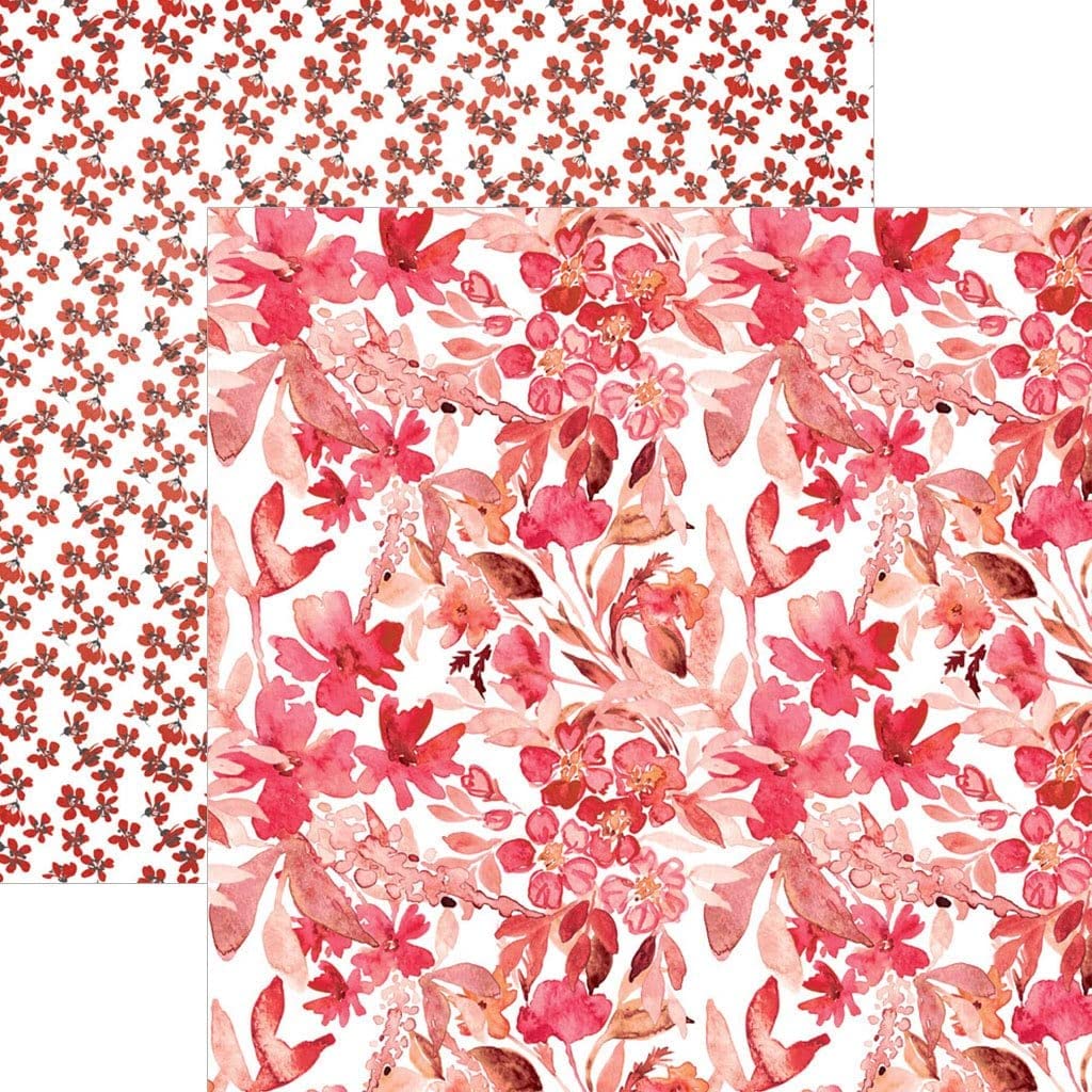 Papier de scrapbooking aquarelle florale pour sublimer vos albums de souvenirs précieux