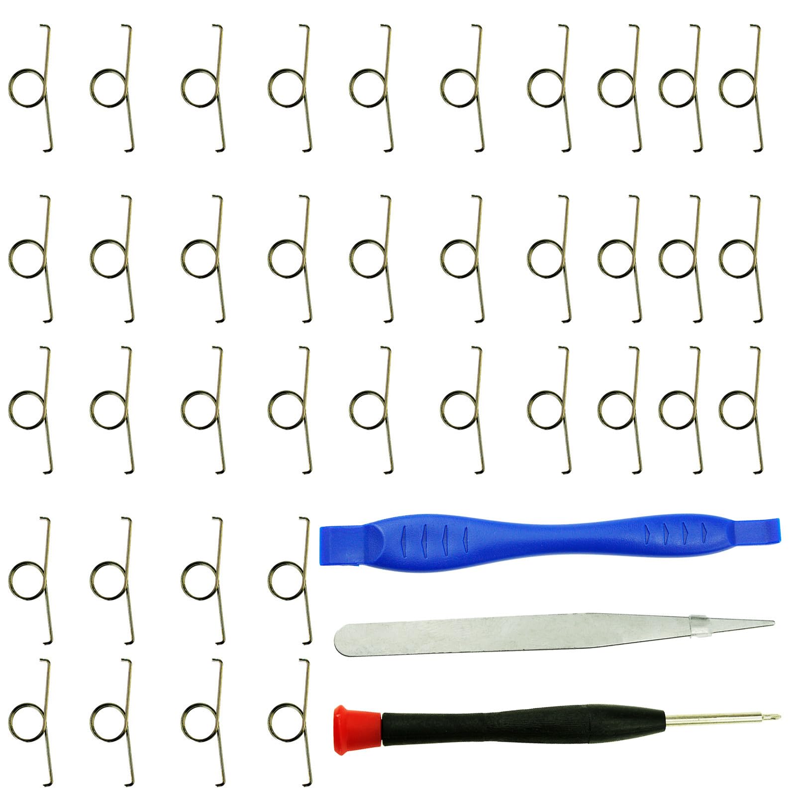 CDHKOZ 50pcs L2 R2 Trigger Button Springs Metal Replacement for PS5 Controller, With Screwdriver Open tool Repair Kts