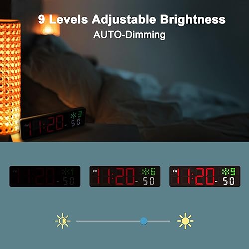 Miniatura 7 de Temporizador de reloj de gimnasio, reloj de entrenamiento con segundos, 5 modos de visualización, 4 alarmas, temporizador de cuenta regresiva de