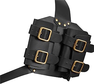 Tavot Sword Cover,Sword Belt Sword Holster Outdoor Double Scabbard Strap Adjustable PU Leather Double Back Scabbard Medieval Renaissance Broadsword Sword Cover, Black