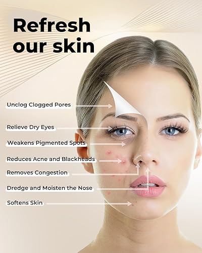 Miniatura 5 de Kingsmile Vaporizador facial para cara, vaporizador facial 3 en 1 para limpieza profunda facial, nano vaporizador compacto, aromaterapia, boquilla