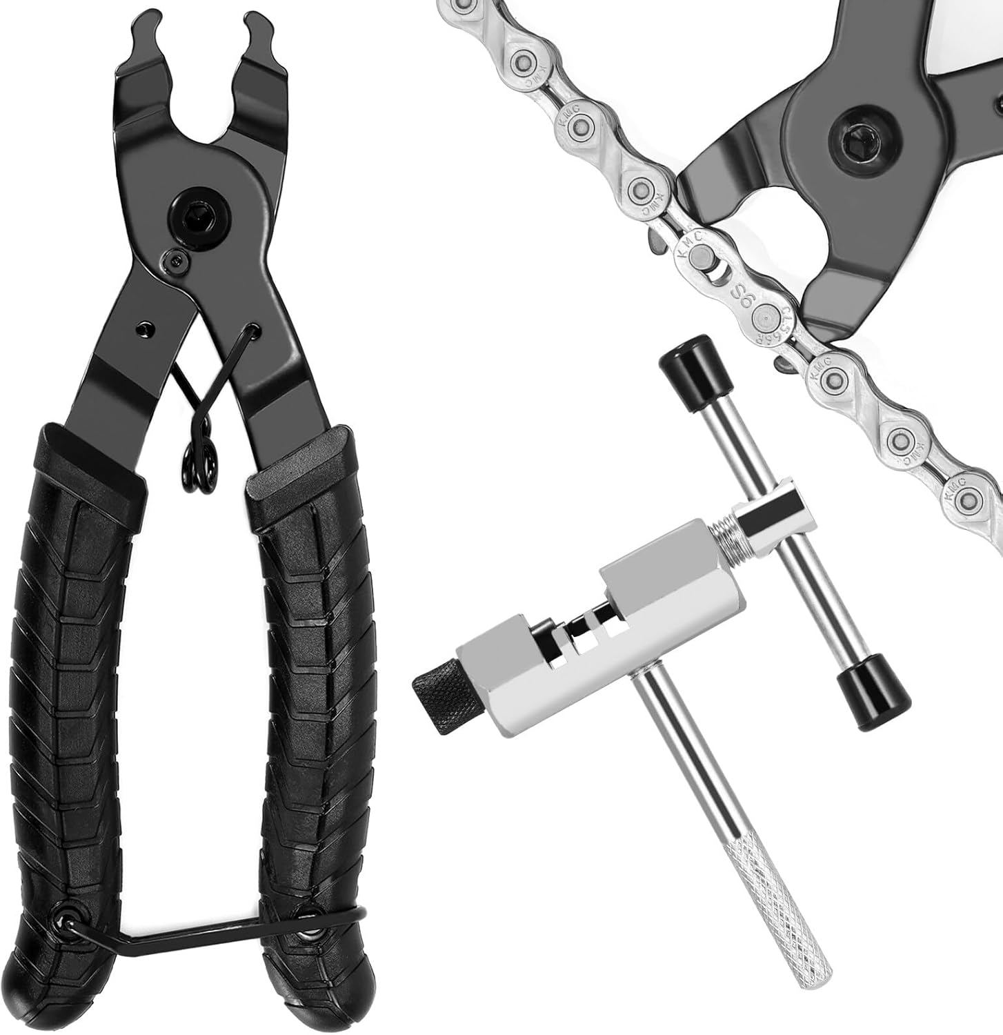 Bike Chain Breaker Tool, Universal Bike Chain Plier Tool 2 in 1 Chain