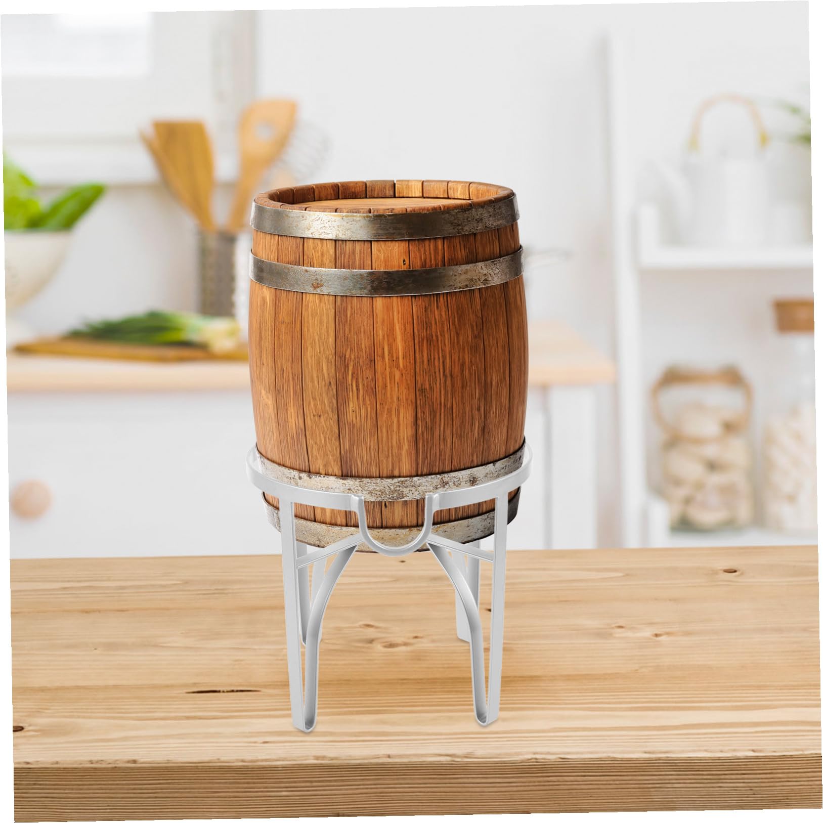 TOYANDONA Supporto in Metallo per Secchio da 5l, Porta-distributore di Bevande Stabile per Birra e Vino, Accessorio per Feste Indoor e Outdoor