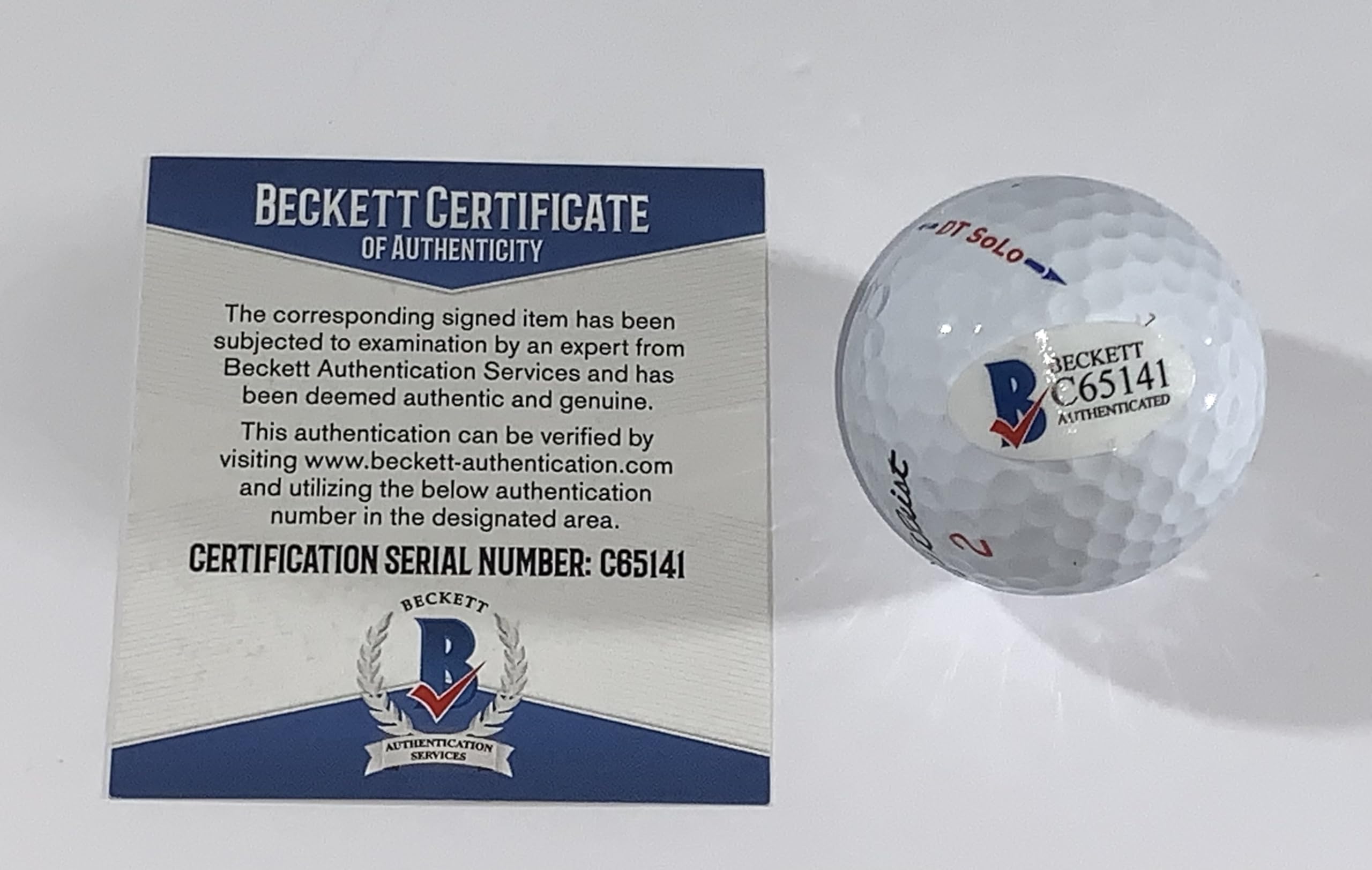 Amazon.com: Rickie Fowler signed Golf Ball Ryder Cup usa beckett
