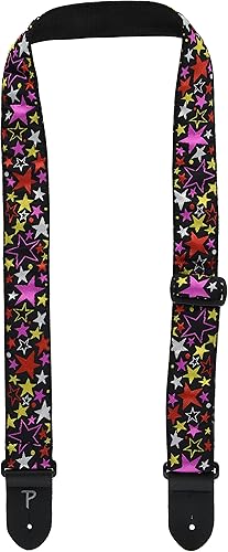 Amazon _ Perri's_ペリーズ TWS-6800 星柄 ジャカード調 ギターストラップ HOPE JACQUARD STARS _ ギターストラップ _ 楽器・音響機器