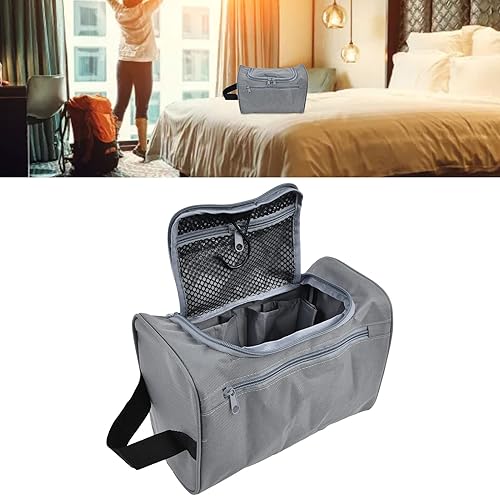 Miniatura 5 de LYBLY Neceser de viaje para hombre, bolsa de aseo para hombre, bolsa de viaje para artículos de tocador, bolsas de almacenamiento con cremallera,