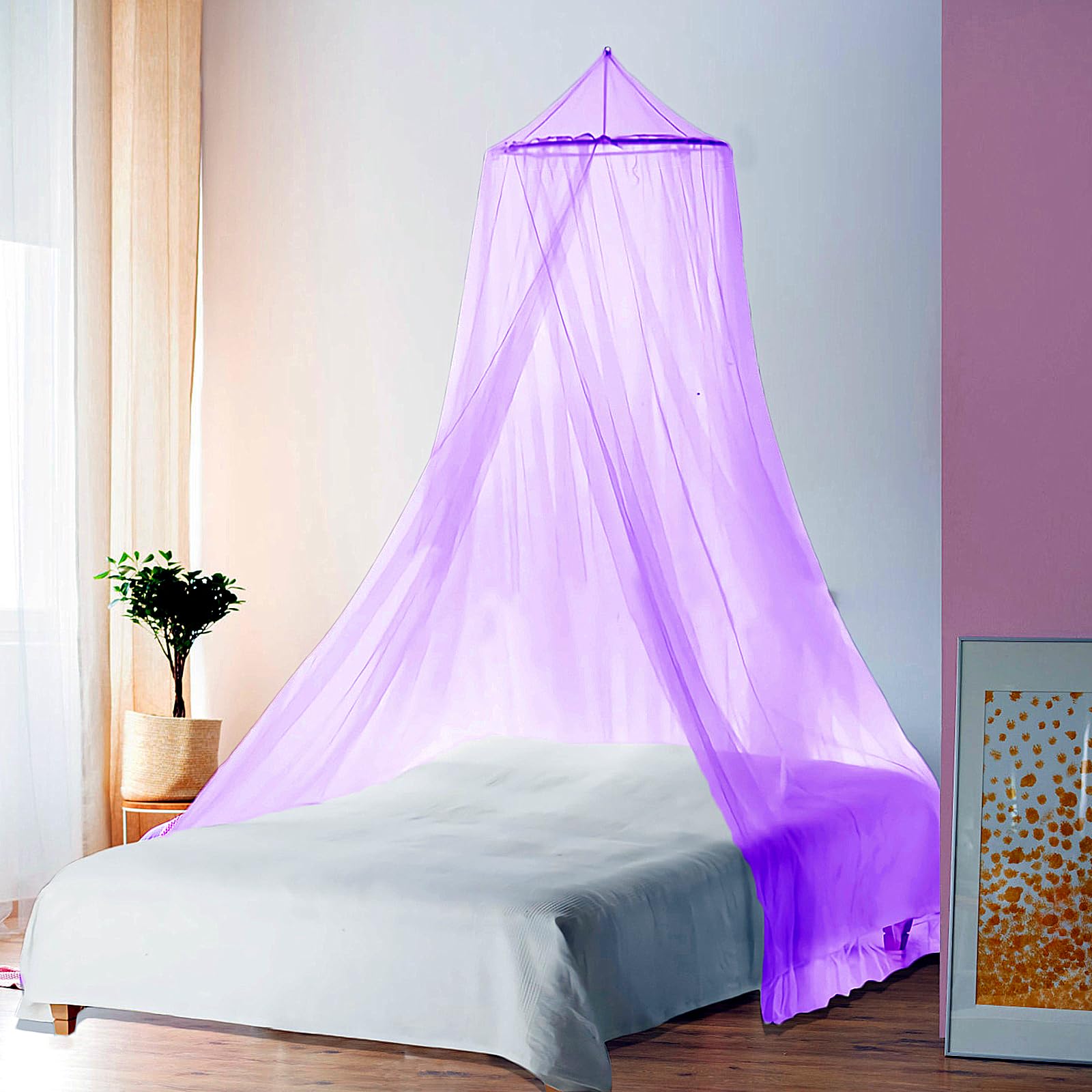 Ciel De Lit Fille Arc-en-Ciel - Moustiquaire Suspendue 60x250x1250 Cm - Décoration Chambre Enfant