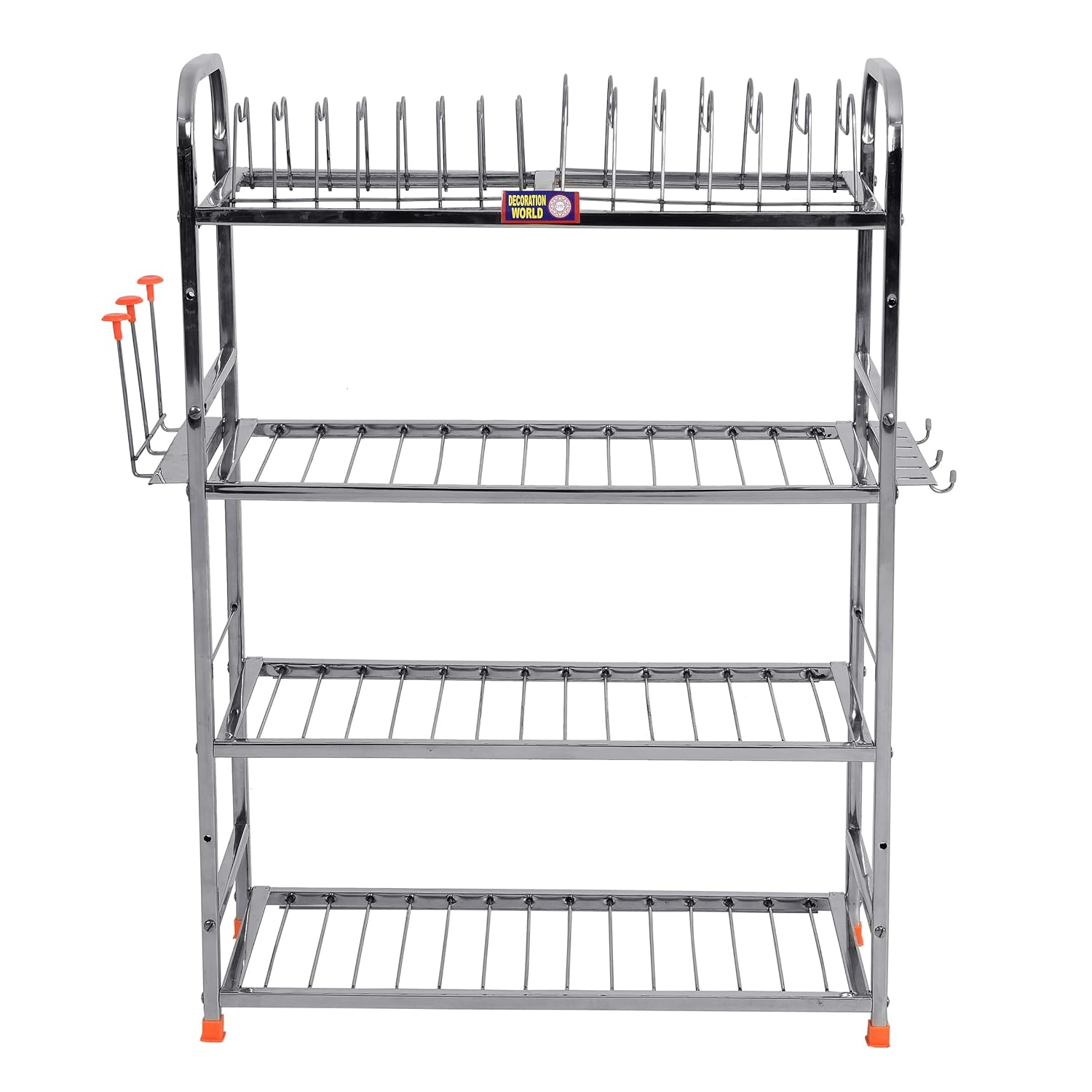 Decoration World Kitchen Utensils Dish Rack Stainless Steel Utensil