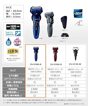 Amazon | パナソニック ラムダッシュ メンズシェーバー 3枚刃 お