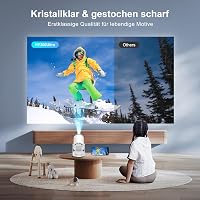 Salange 4K Mini Projektor Android 11 WiFi 6 Bluetooth 5.4 Otthoni Kivetítő 7