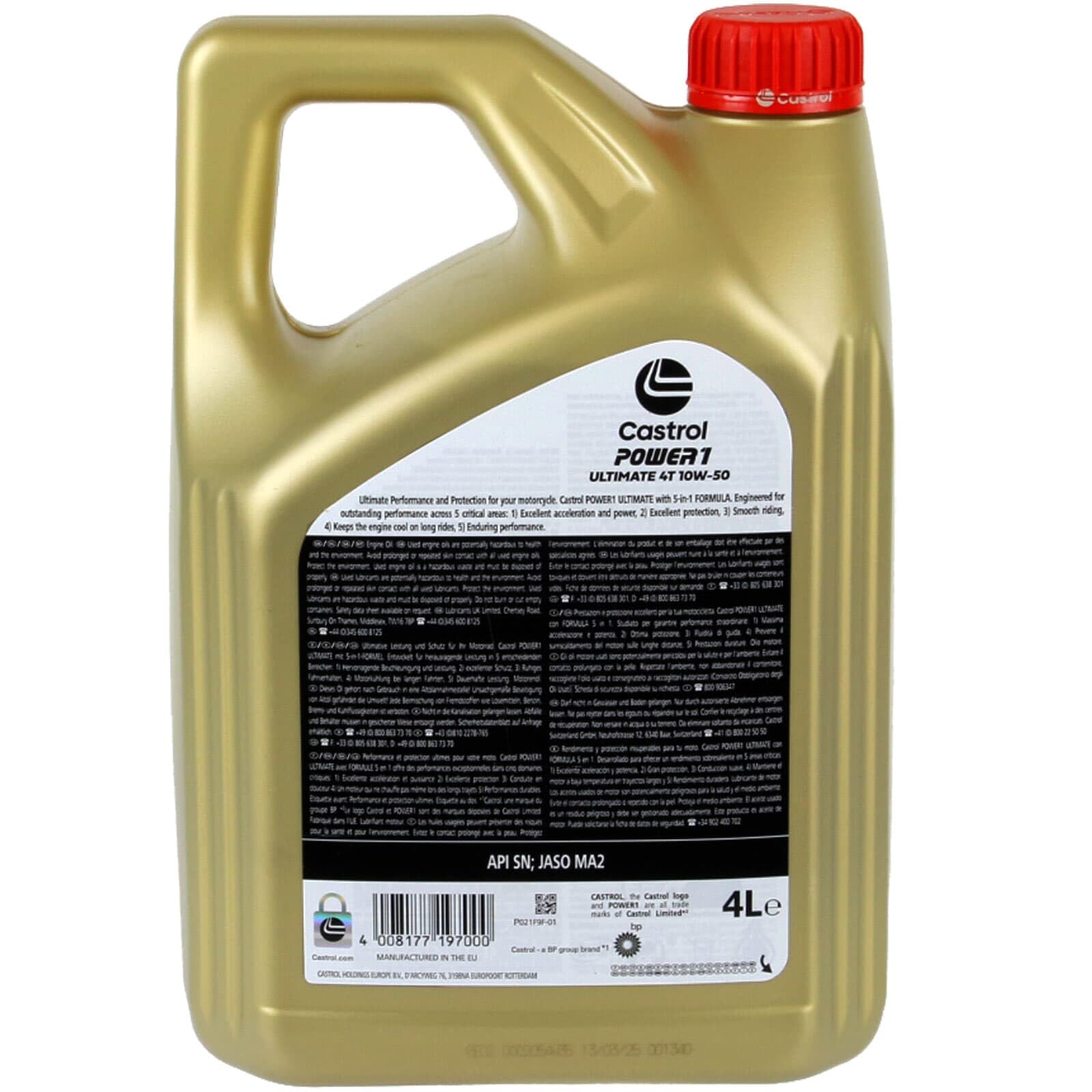 CASTROL Olio motore Power 1 10W-50 4 L