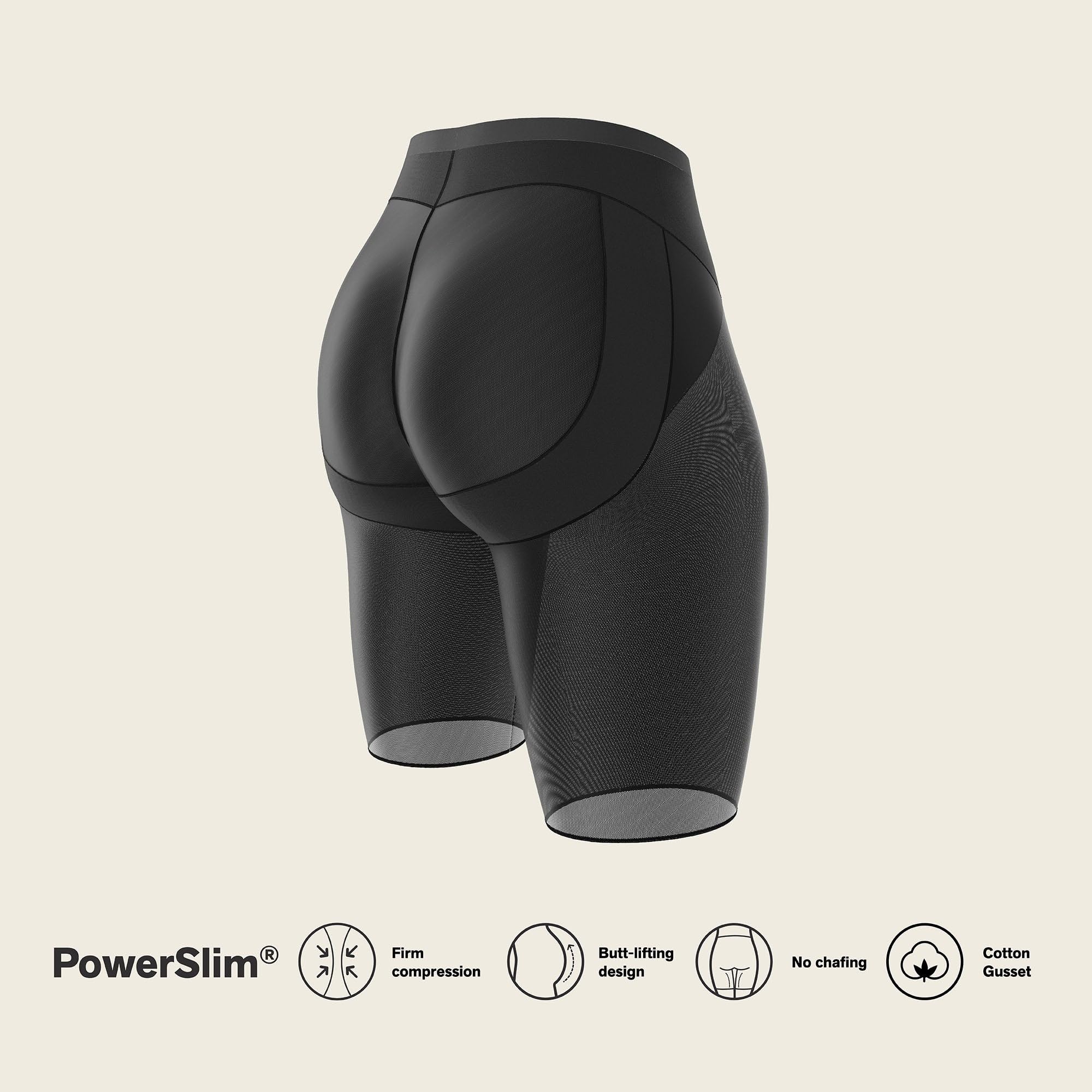 Leonisa Braga Faja Tipo Short Levanta glúteos de Control en Abdomen
