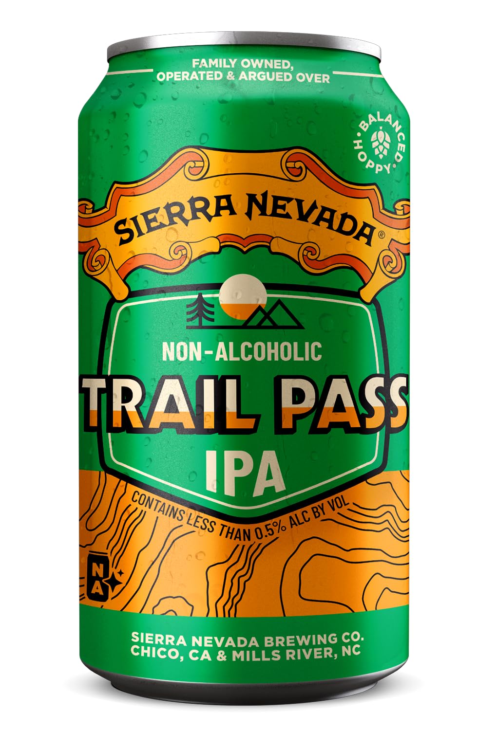Sierra Nevada Trail Pass IPA alkoholfrei - 10 Dosen alkoholfreies Craft Beer - 10 x Trail Pass IPA alkoholfrei, 355ml Dose, Hopfig & Erfrischend, Bier aus den USA, inkl. 2,50 € Pfand