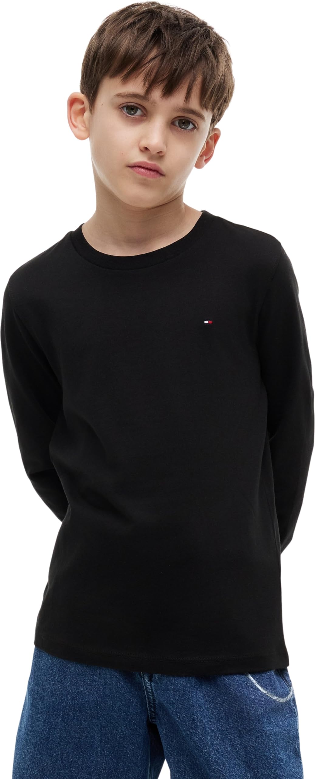 BOYS BASIC CN KNIT L/S T-shirt Erkek çocuk