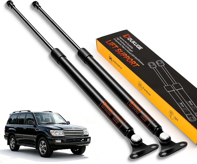 Amortecedores a gás da tampa traseira Dukuge para Lexus LX470 e Toyota Land Cruiser 1998–2007 – Conjunto com 2