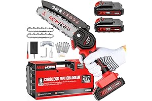Mini Chainsaw 6-Inch Cordless - Handheld Electric 21V