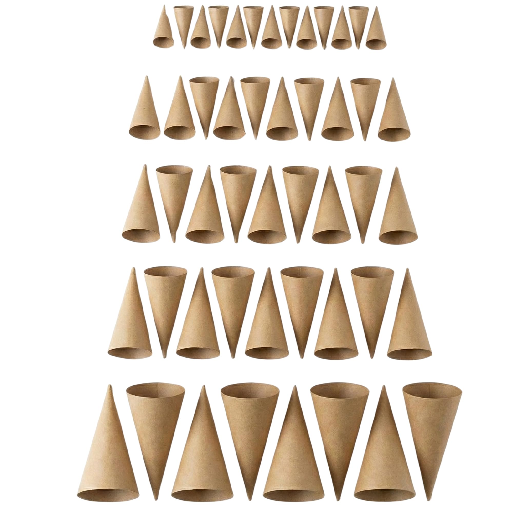 Creativ 26549 Lot de 50 cônes de 4 à 20 cm