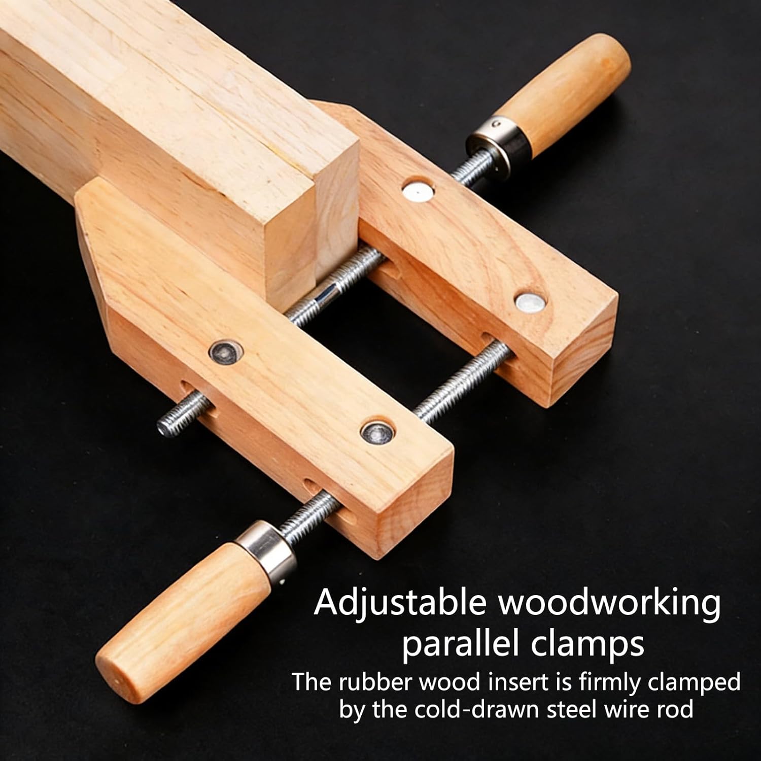 Adjustable Clamping Tool Wooden Handscrew Clamp for Reliability in Multiple Scenario Instrument Making Woodwork