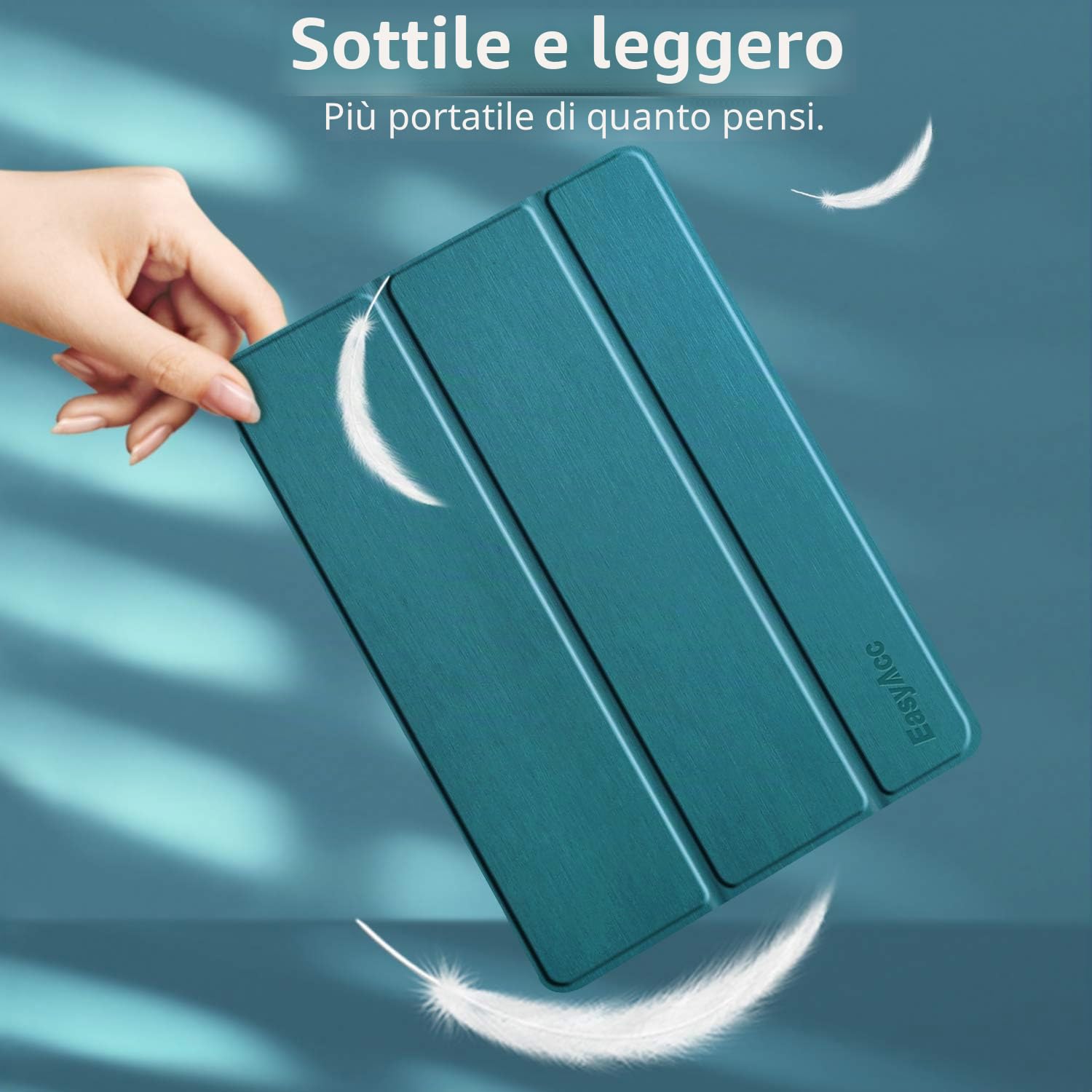 EasyAcc Custodia Smart Cover Traslucida per iPad 9.7" 2018 2017 A1822 A1823 A1954 A1893
