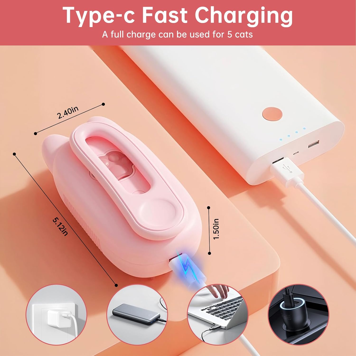 Steam Brush for Cats, 3 in 1 Steam Comb 303