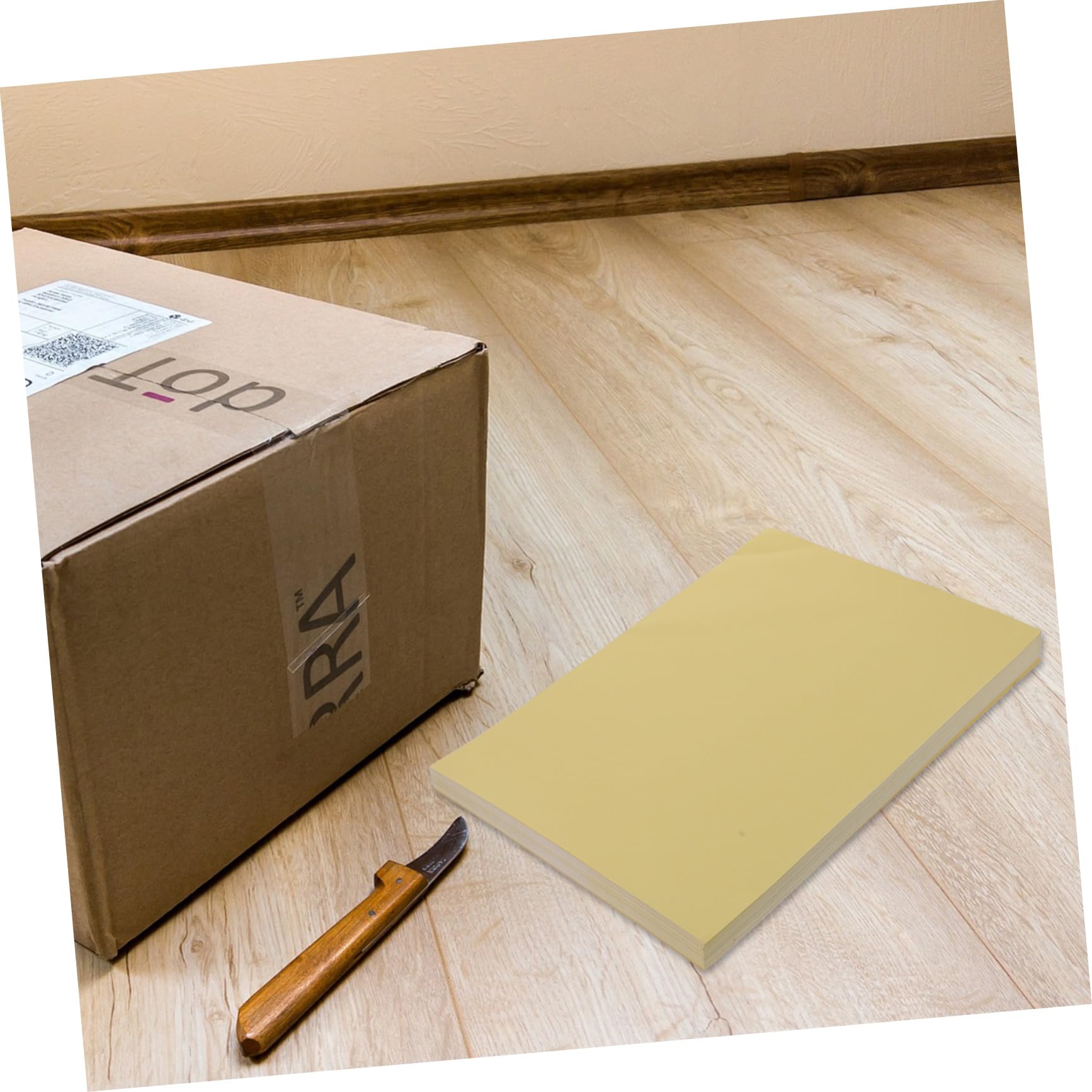 100fogli Carta Adesiva Stampabile Di Carta Autoadesiva Per Etichette e Progetti Artistici Per Ufficio e Uso Domestico Facile Da Scrivere e Applicare