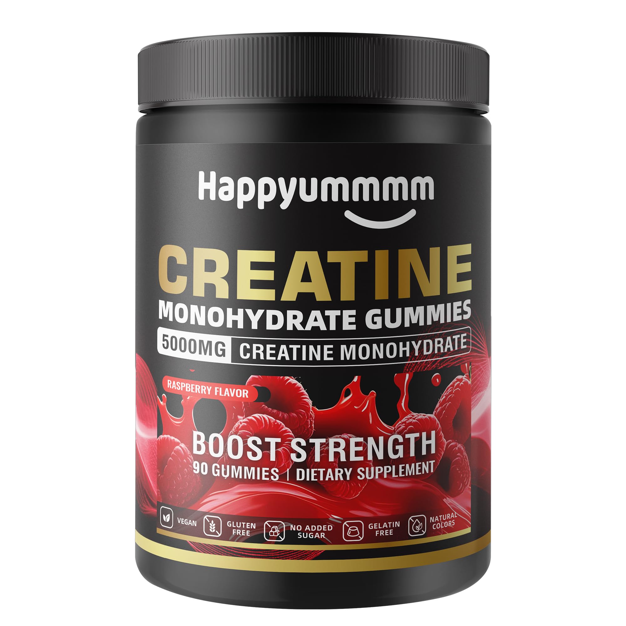 Creatine Monohydrate Gummies, NSF Certified, 5g Dose for Men & Women to Support Muscle, Strength, Recovery, Cognitive Health & Memory, Cherry Flavor, 90 Gummies — Amazon image 20