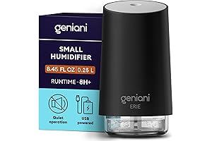 GENIANI 0.25L Compact Quiet Desk Office Car Humidifier Mini Cool Mist with...